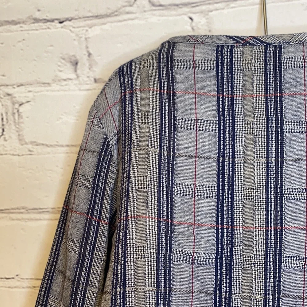 Old Navy Girl's Blue Plaid Jacket Size 5T